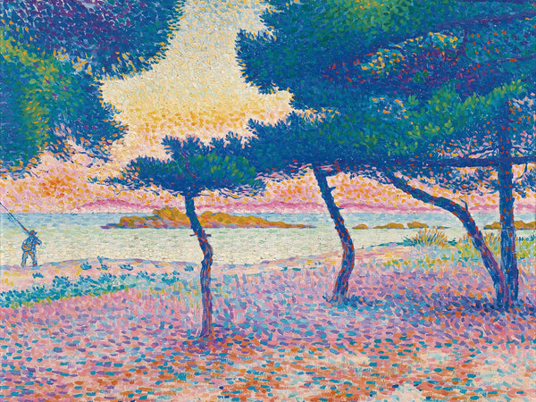 Henri Edmond Cross La Plage De Saint Clair By Henri Edmond Cross