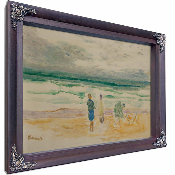 La Plage Trois Personnages Et Un Chien By Pierre Bonnard