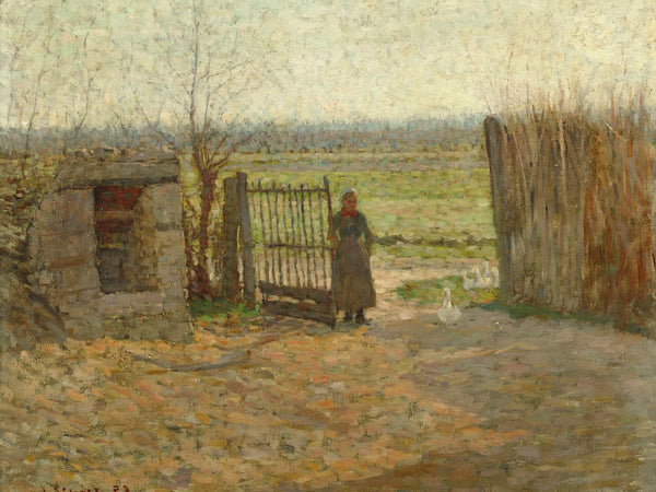 Henri Le Sidaner La Porte De La Ferme By Henri Le Sidaner