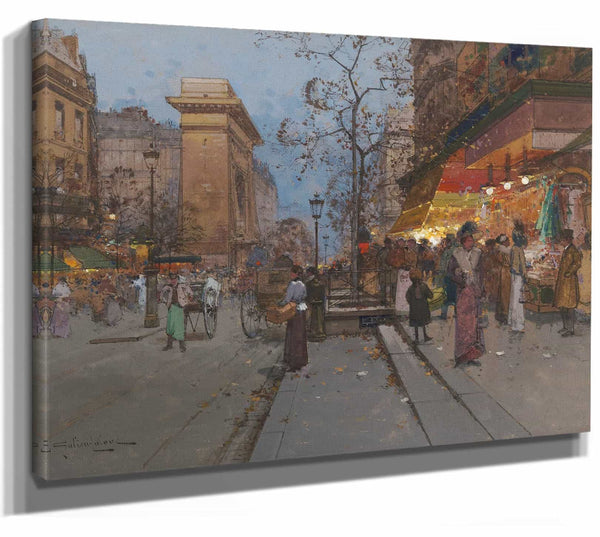 La Porte St Denis By Eugene Galien Laloue 1