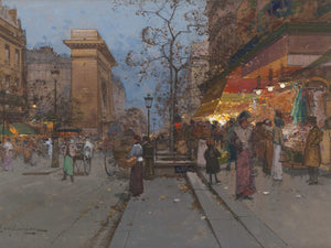 Eugene Galien Laloue La Porte St Denis By Eugene Galien Laloue 1