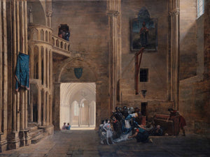 Francois Marius Granet La Reine Blanche De Castille Delivrant Les Prisonniers By Francois Marius Granet