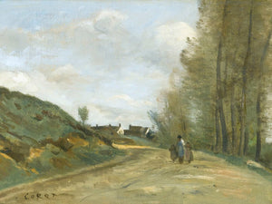 Jean Baptiste Camille Corot La Route De Gouvieux Pres De Chantilly By Jean Baptiste Camille Corot