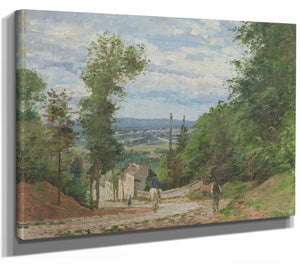 La Route De Marly Louveciennes By Camille Pissarro