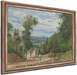 La Route De Marly Louveciennes By Camille Pissarro