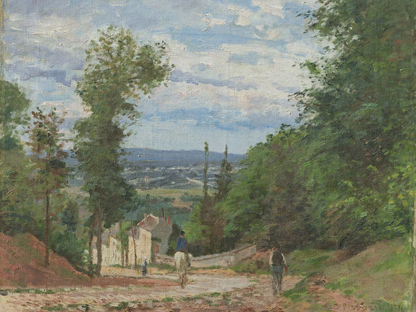 Camille Pissarro La Route De Marly Louveciennes By Camille Pissarro