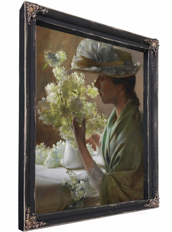 Lady With A Bouquet By Charles Courtney Curran