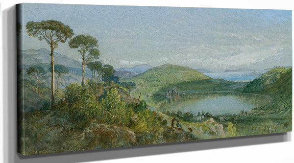 William Trost Richards Lago Avernus (Ca 1867–70) By William Trost Richards