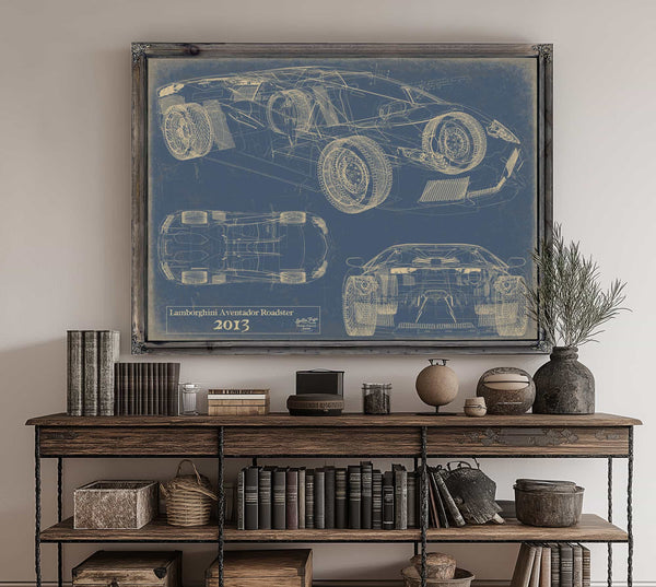 Lamborghini Aventador Roadster 2013 Wall Art from Bella Frye.