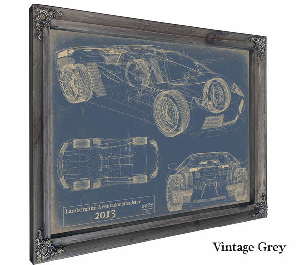 Lamborghini Aventador Roadster 2013 Wall Art from Bella Frye.