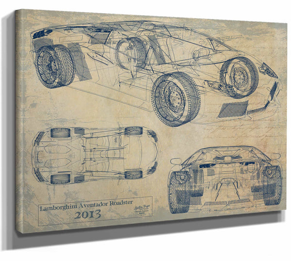 Lamborghini Aventador Roadster 2013 Wall Art from Bella Frye.