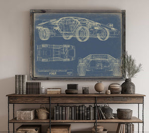 Lamborghini Countach 5000 Qv With Hq Interior 1985 Wall Art from Bella Frye.