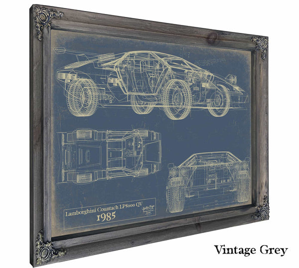 Lamborghini Countach 5000 Qv With Hq Interior 1985 Wall Art from Bella Frye.