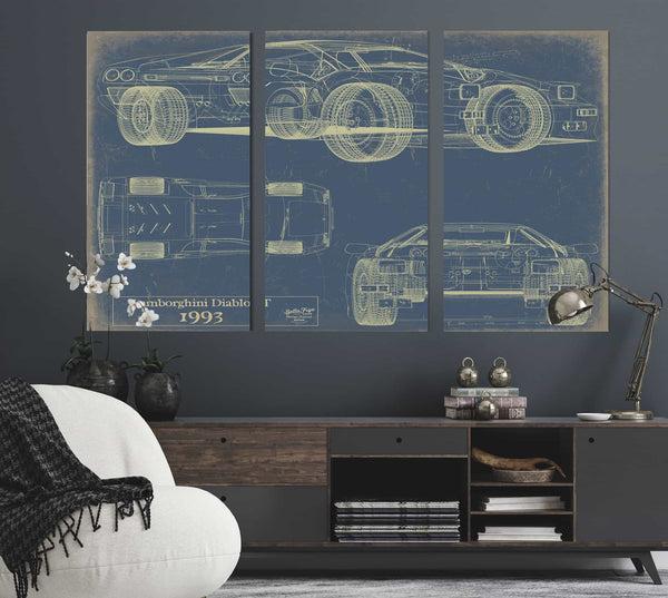 Lamborghini Diablo Vt 1993 Wall Art from Bella Frye.