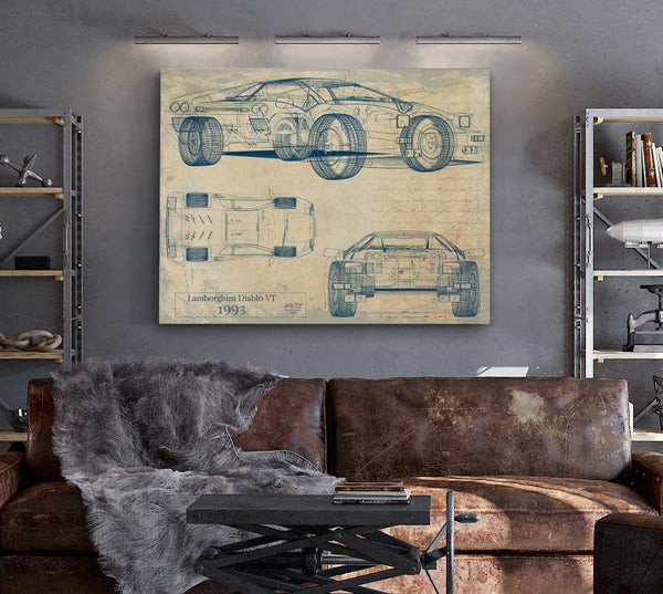 Lamborghini Diablo Vt 1993 Wall Art from Bella Frye.