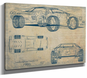 Lamborghini Diablo Vt 1993 Wall Art from Bella Frye.