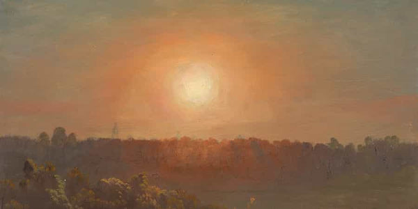 Frederic Edwin Church Landscape At Sunset (1860–70) By Frederic Edwin Church