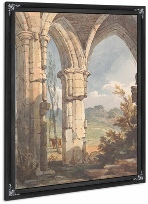 Landscape Looking Through Ruined Archway By Thomas Sully