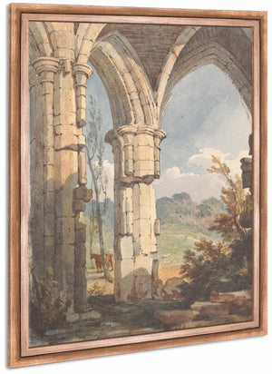 Landscape Looking Through Ruined Archway By Thomas Sully