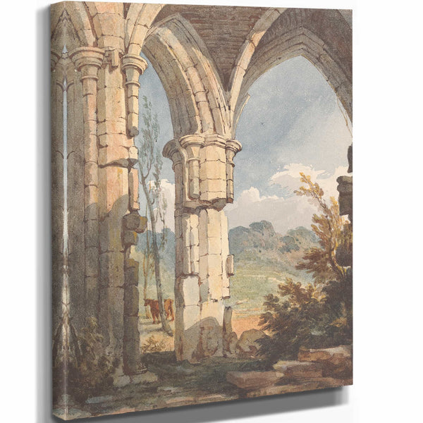 Landscape Looking Through Ruined Archway By Thomas Sully