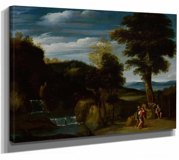 Landscape With A Hermit By Domenichino