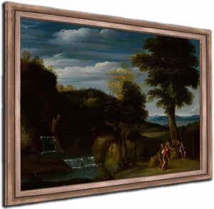 Landscape With A Hermit By Domenichino