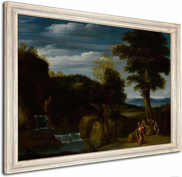 Landscape With A Hermit By Domenichino