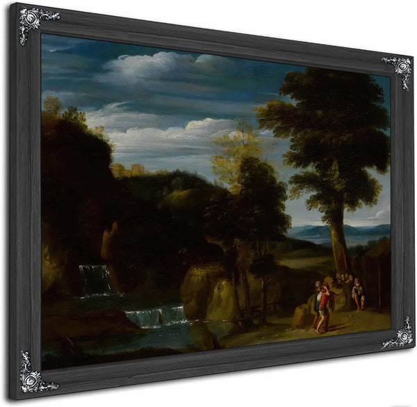 Landscape With A Hermit By Domenichino