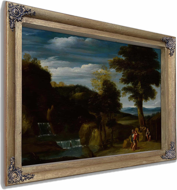 Landscape With A Hermit By Domenichino