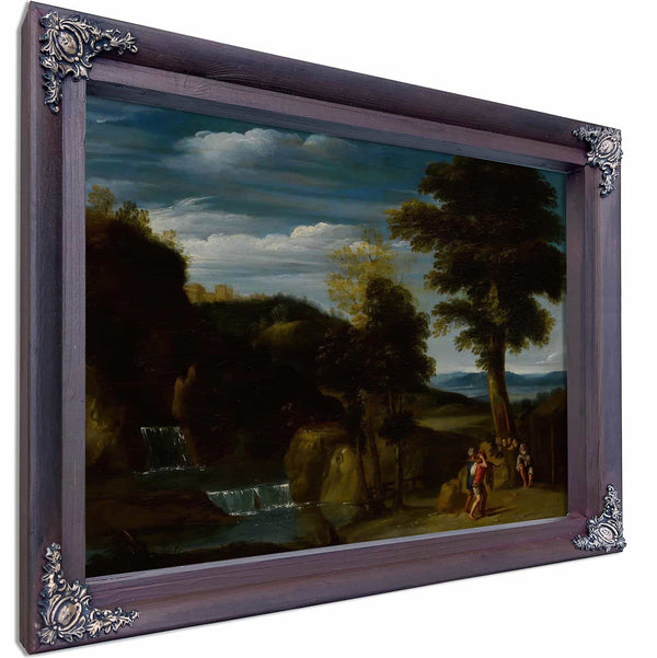 Landscape With A Hermit By Domenichino