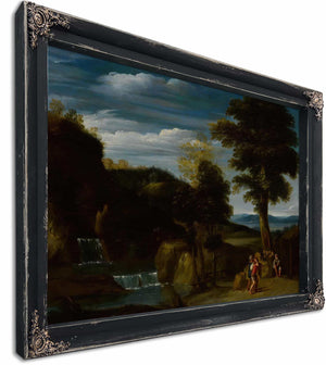 Landscape With A Hermit By Domenichino