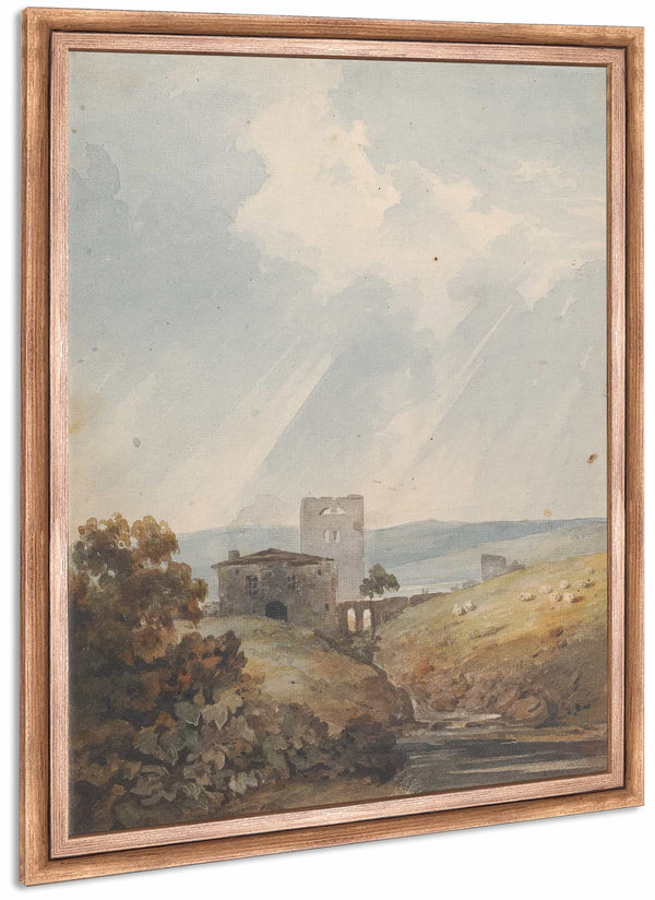 Landscape With Castle Hills And Mountains By Thomas Sully