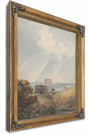 Landscape With Castle Hills And Mountains By Thomas Sully