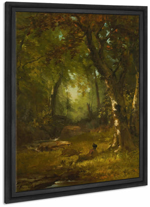 Landscape With Huntsman By George Inness