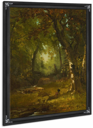 Landscape With Huntsman By George Inness