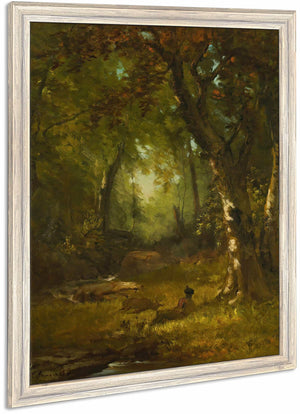 Landscape With Huntsman By George Inness