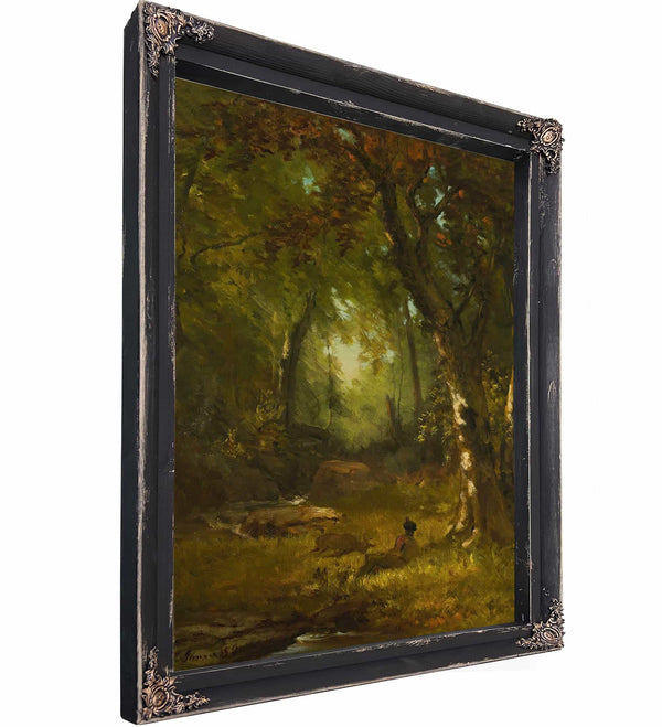 Landscape With Huntsman By George Inness