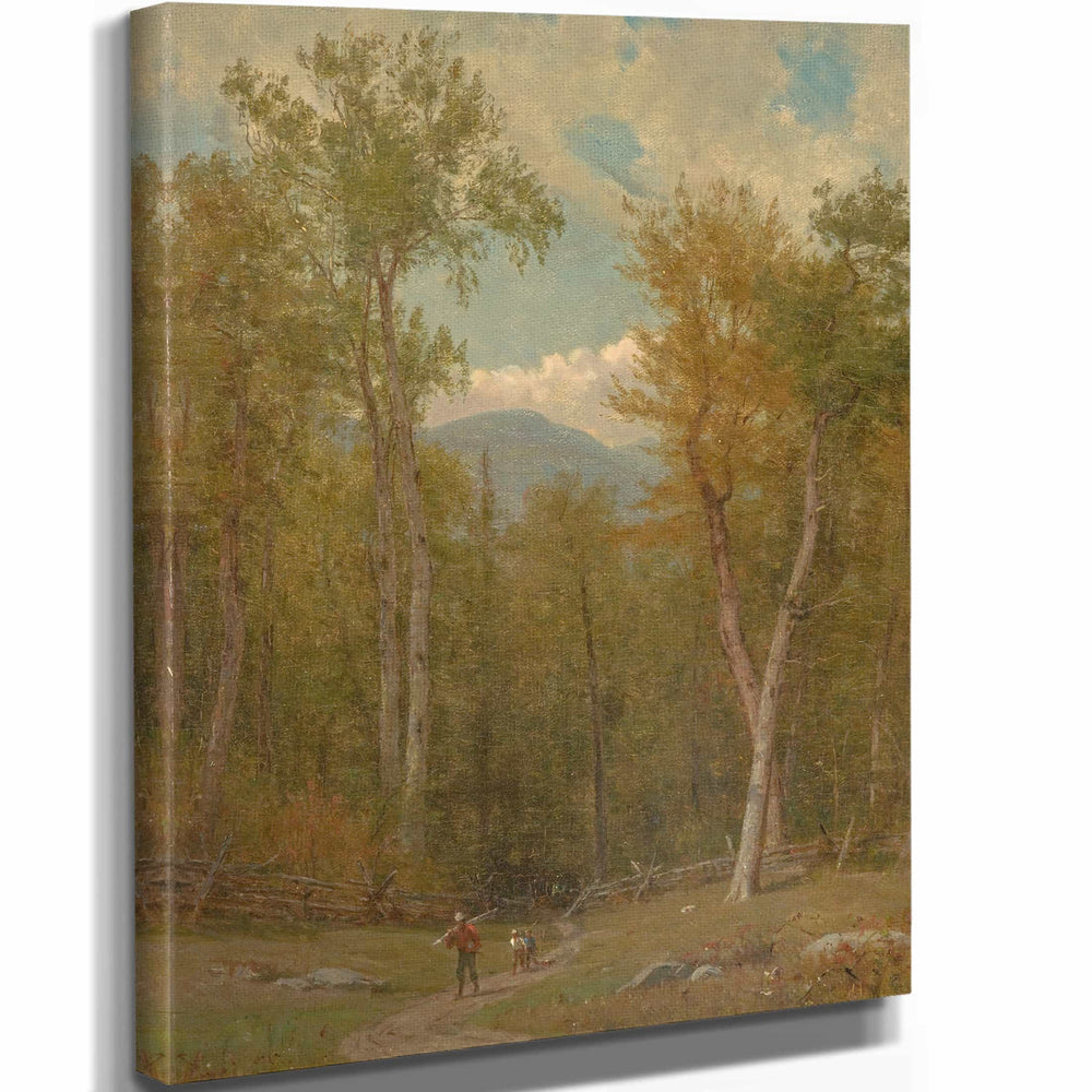 Worthington Whittredge Landscape By Worthington Whittredge