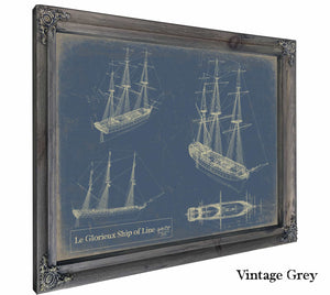 Le Glorieux Ship of Line Wall Art from Bella Frye.