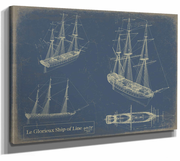 Le Glorieux Ship of Line Wall Art from Bella Frye.