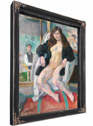 Le Peintre Et Son Modele By Jules Pascin