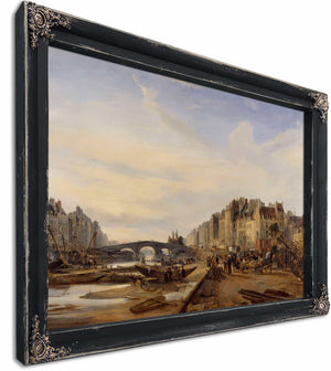 Le Pont Marie Et Le Port Saint Paul By Charles Louis Mozin