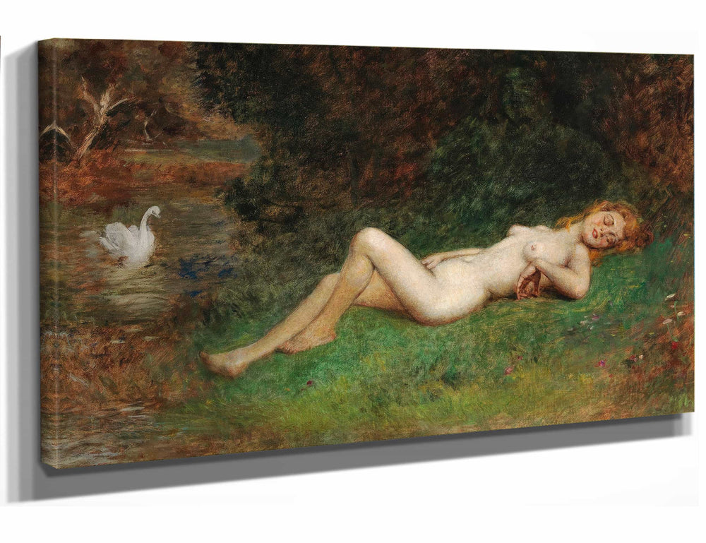 Arthur Von Ferraris Leda Und Der Schwan By Arthur Von Ferraris