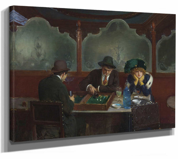 Les Joueurs De Jacquet Backgammon By Jean Beraud