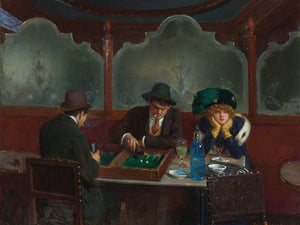 Jean Beraud Les Joueurs De Jacquet Backgammon By Jean Beraud