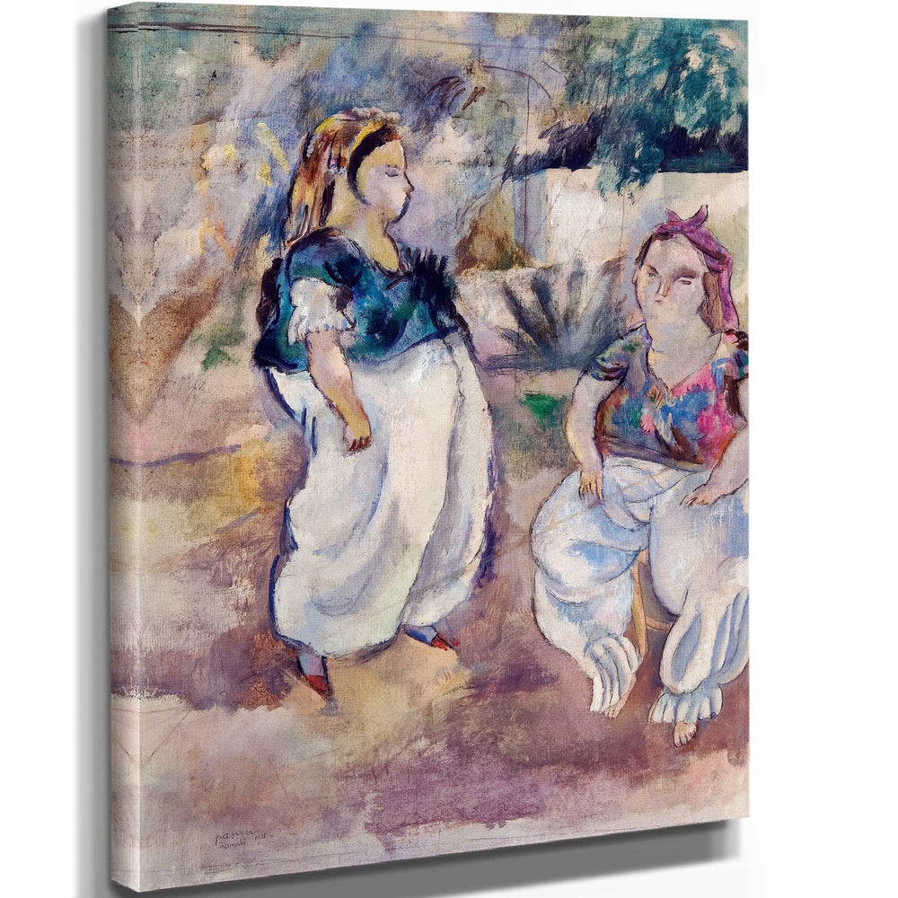 Jules Pascin 11" x 14" / Stretched Canvas Wrap Les Tunisiennes By Jules Pascin