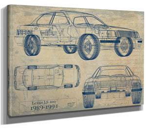 Lexus Ls 400 1989 1994 Wall Art from Bella Frye.