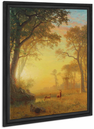 Light In The Forest By Albert Bierstadt