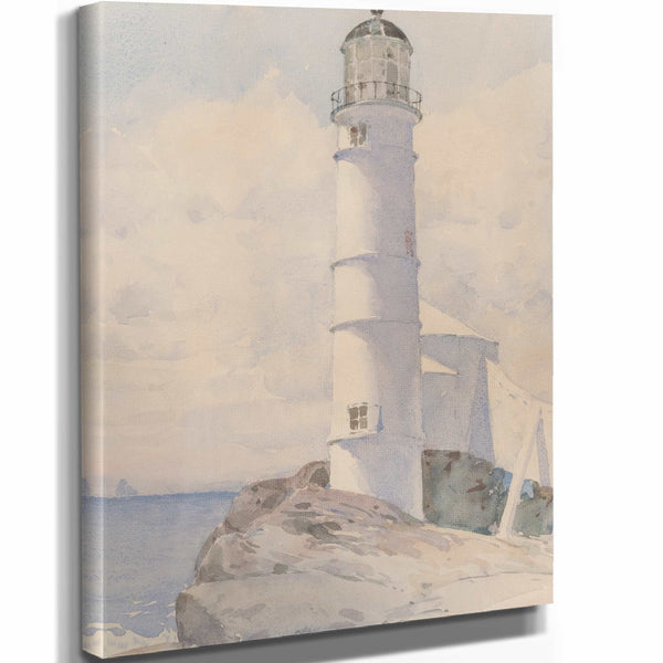 Childe Hassam Lighthouse Isle Of Shoals By Childe Hassam