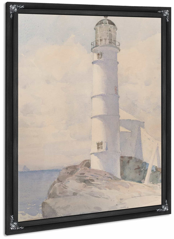 Lighthouse Isle Of Shoals By Childe Hassam